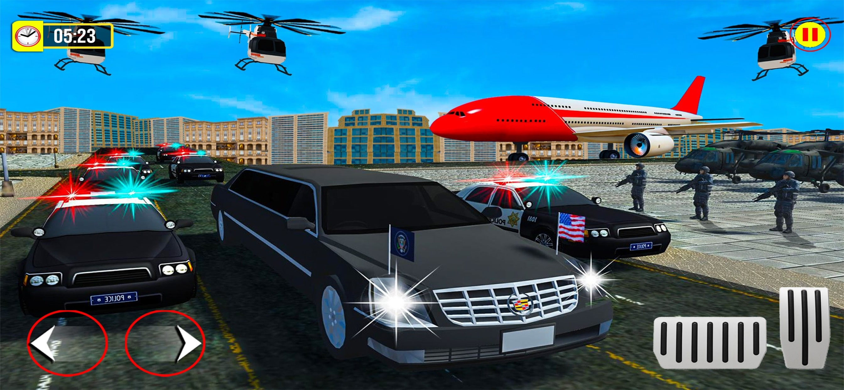 Modern police car driving game