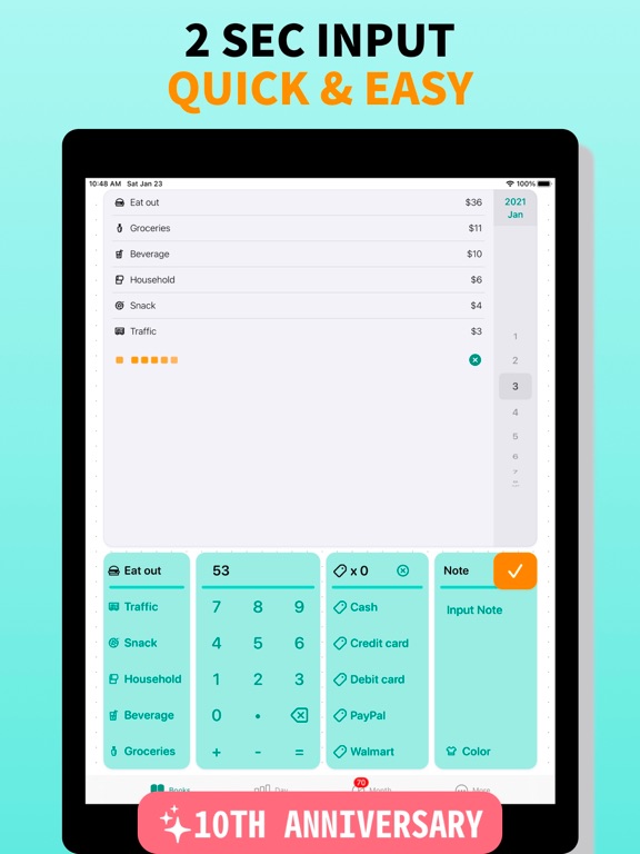 Receipt Box - Spending Tracker iPad screenshot 2 - Finance app
