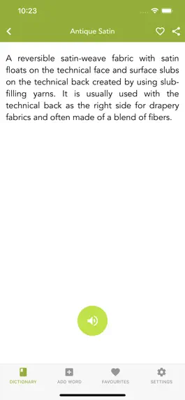 Game screenshot Fabric & Textile Dictionary apk