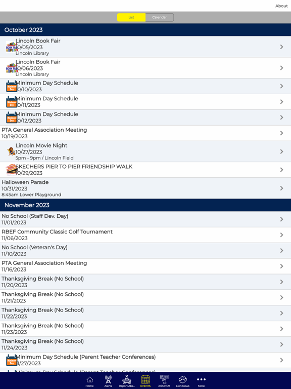 Lincoln Elementary School iPad screenshot 3 - Education app