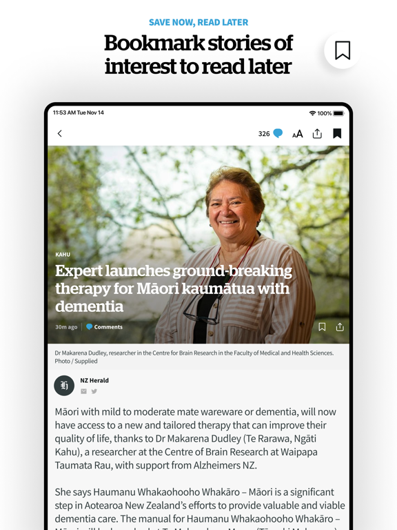 NZ Herald News iPad screenshot 4 - News app