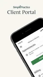simplepractice client portal iphone screenshot 1