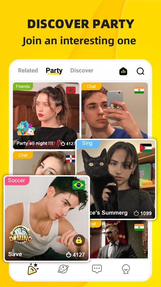 #1. Ahlan TopOne-Group Voice Chat (iOS) 由: Wuhan Dongchen Technology Co., Ltd.