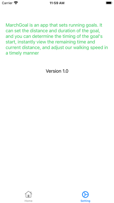 Running Goal Screenshot