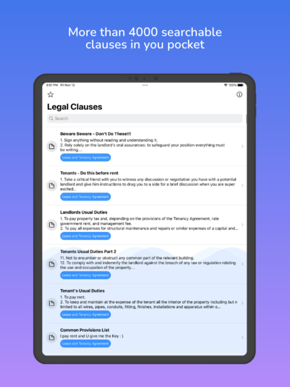 Screenshot #4 pour Legal Agreement Clause