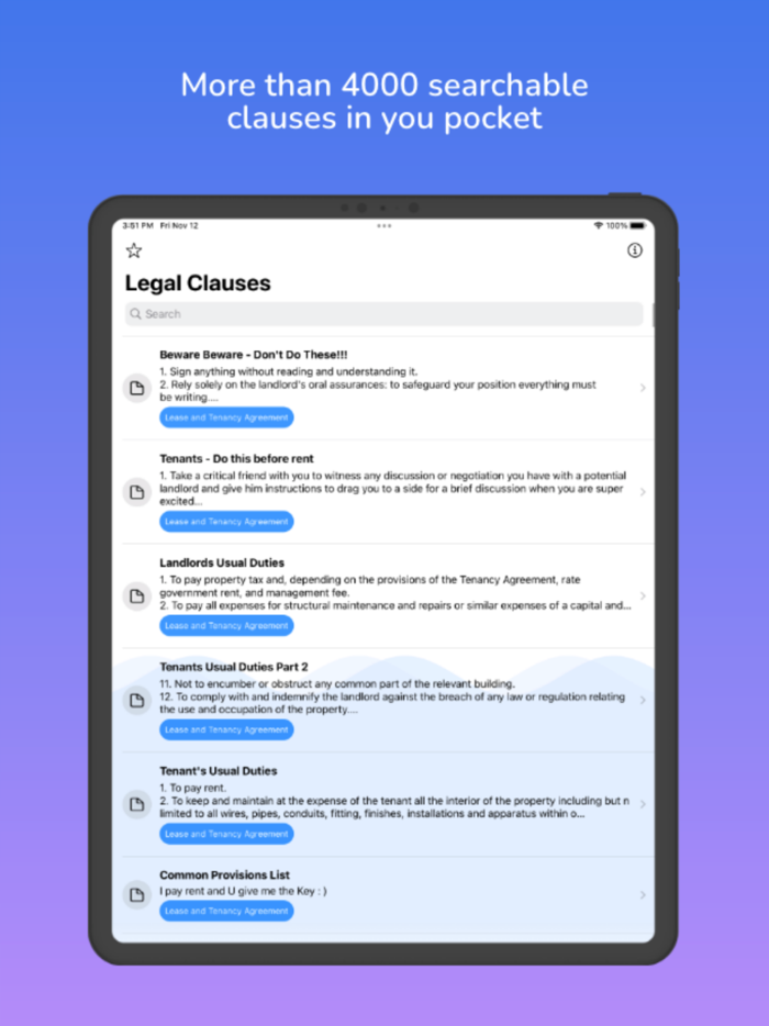 Legal Agreement Clause