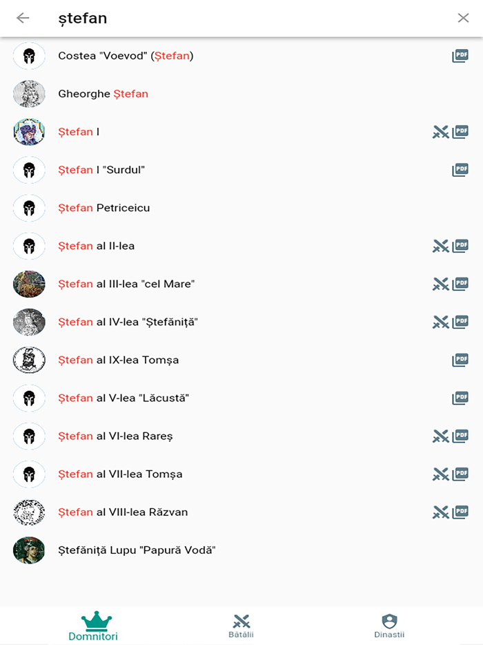 Istorie - Domnitori și Bătălii