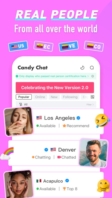 Candy Chat - Live video chat Screenshot