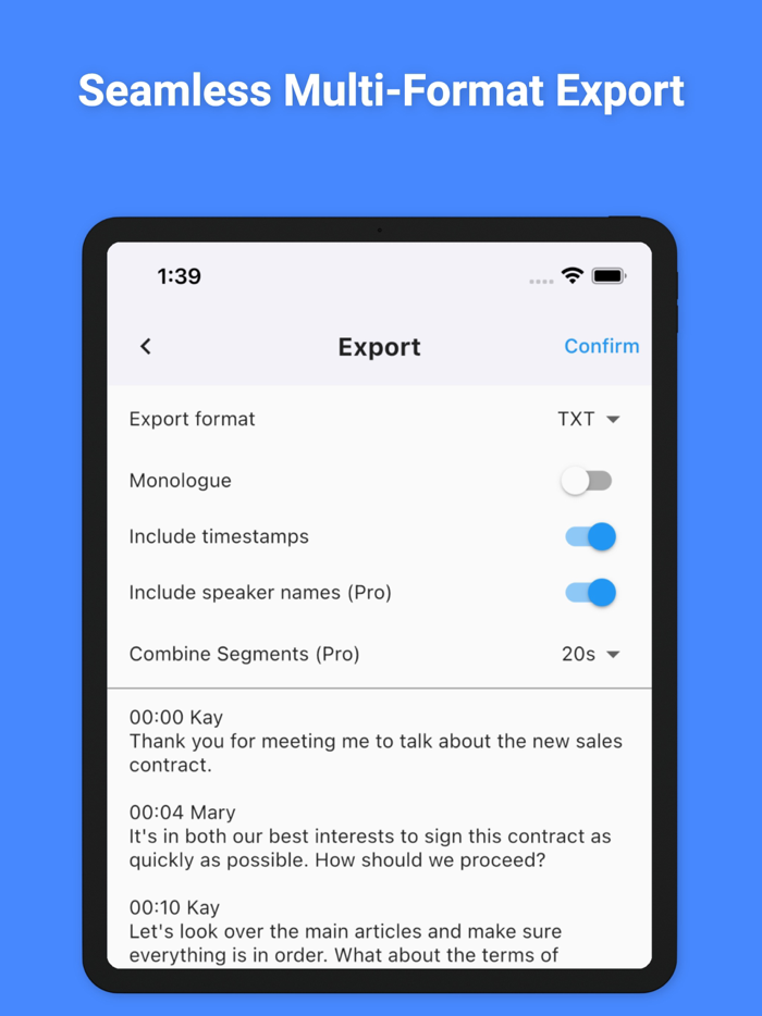 SoundType AI Speech To Text