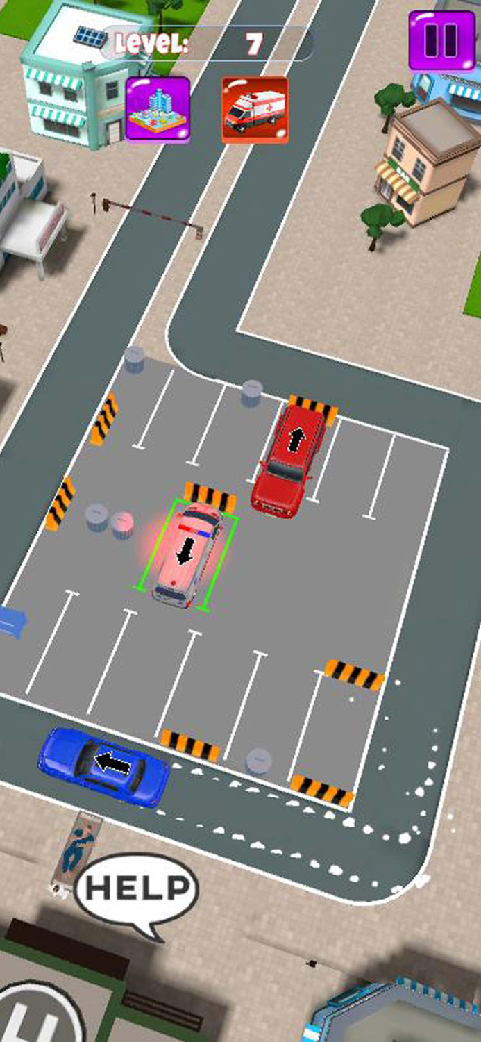 Ambulance Parking Jam Car Game