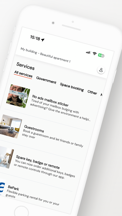 HOMI Tenants Screenshot