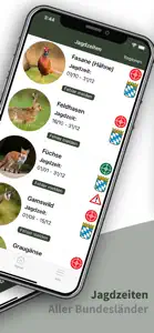 Hunting Plus - Jagdzeiten App screenshot #3 for iPhone