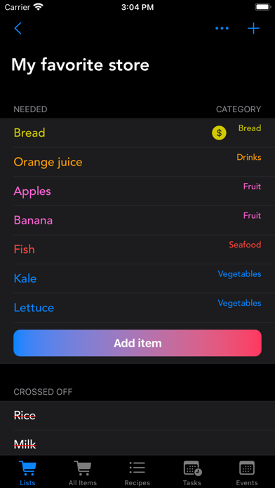 ListBunch Screenshot