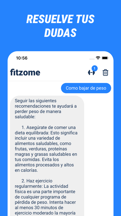 Fitzome IA - Ejercicio en casa Screenshot