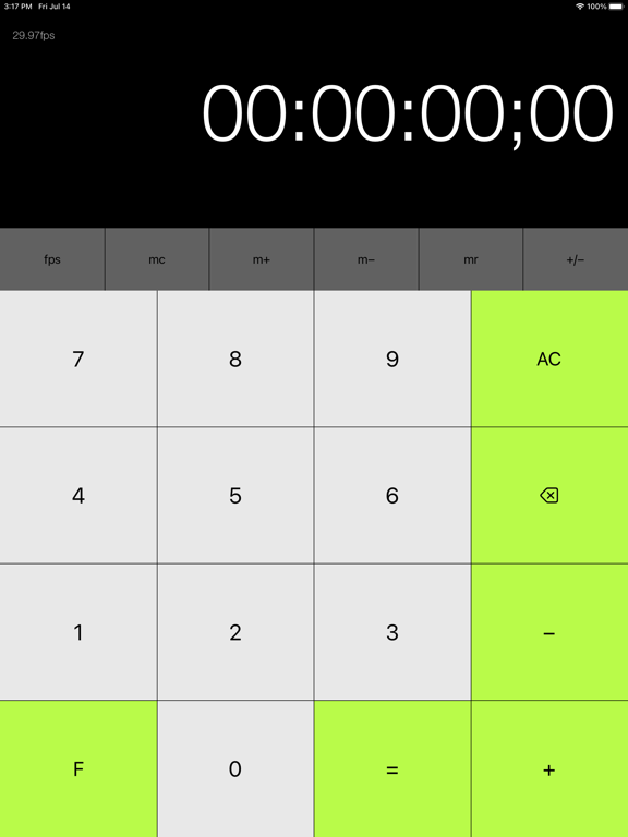 Screenshot #4 pour tcCalc - timecode & frame calc