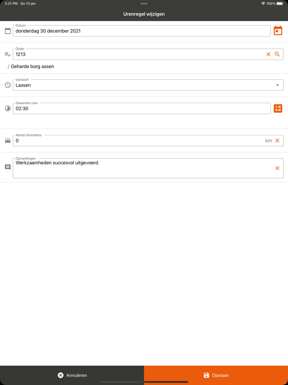 Screenshot #5 pour Komdex Urenregistratie