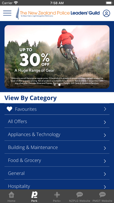 NZPLG Member Benefits Screenshot