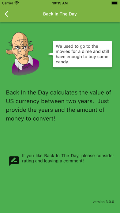 In The Day: US Inflation Calc Screenshot