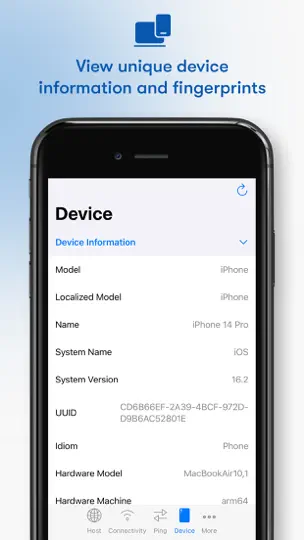 Screenshot von NetUtils - Network Utilities auf dem iPhone 3