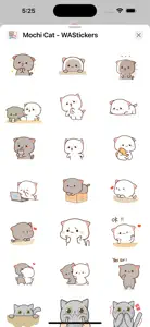 Mochi Cat - WAStickers screenshot #3 for iPhone