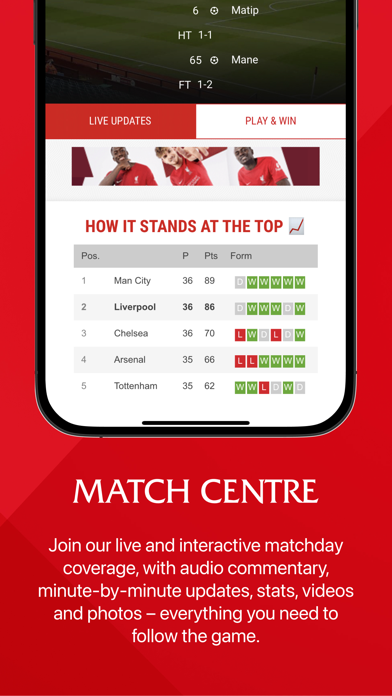 The Official Liverpool FC App Screenshot