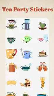 tea party stickers pack iphone screenshot 4