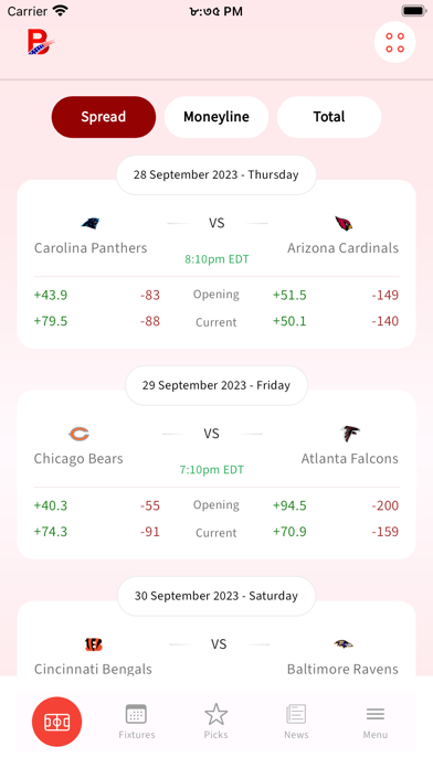 Bovada US Sports Events Book Screenshot