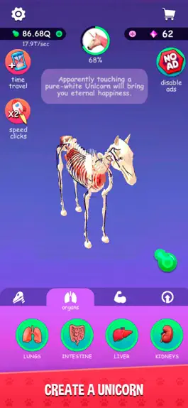Game screenshot IDLE Animal Anatomy apk