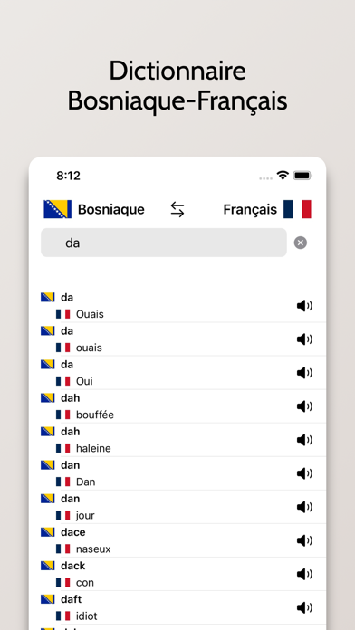 Bosniaque-Français Screenshot
