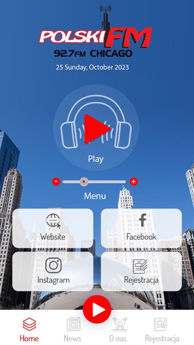 POLSKI FM 92.7 FM CHICAGO Screenshot