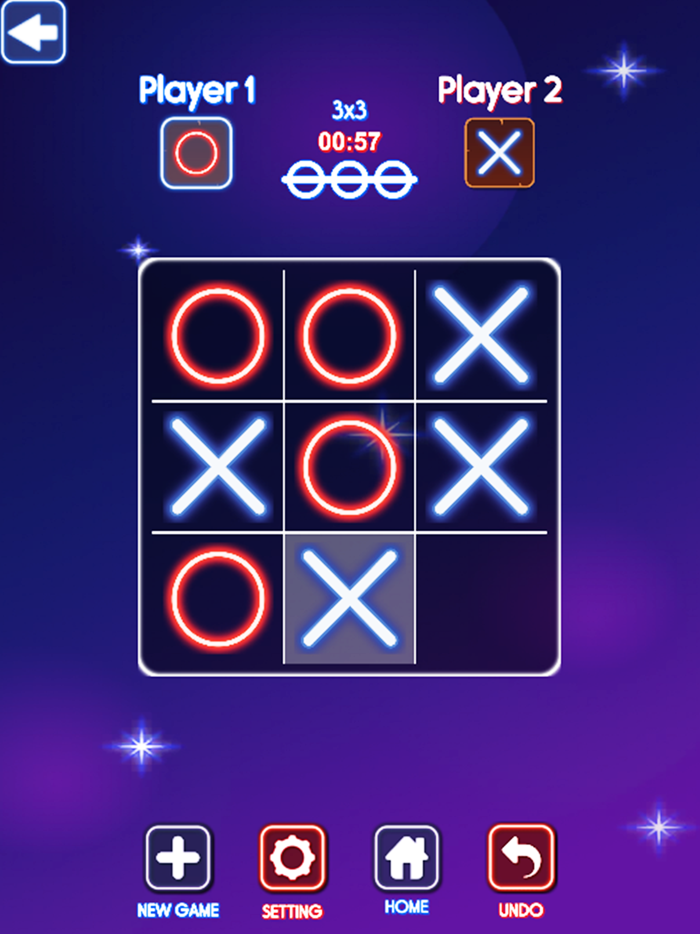 Tic Tac Toe Neon - 2 Player