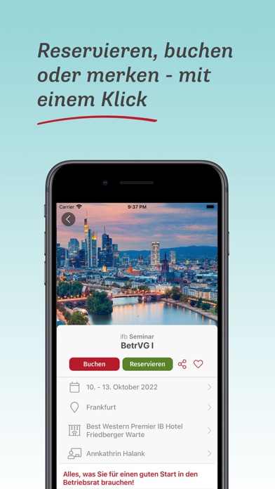 Betriebsrat Seminare – ifb Screenshot