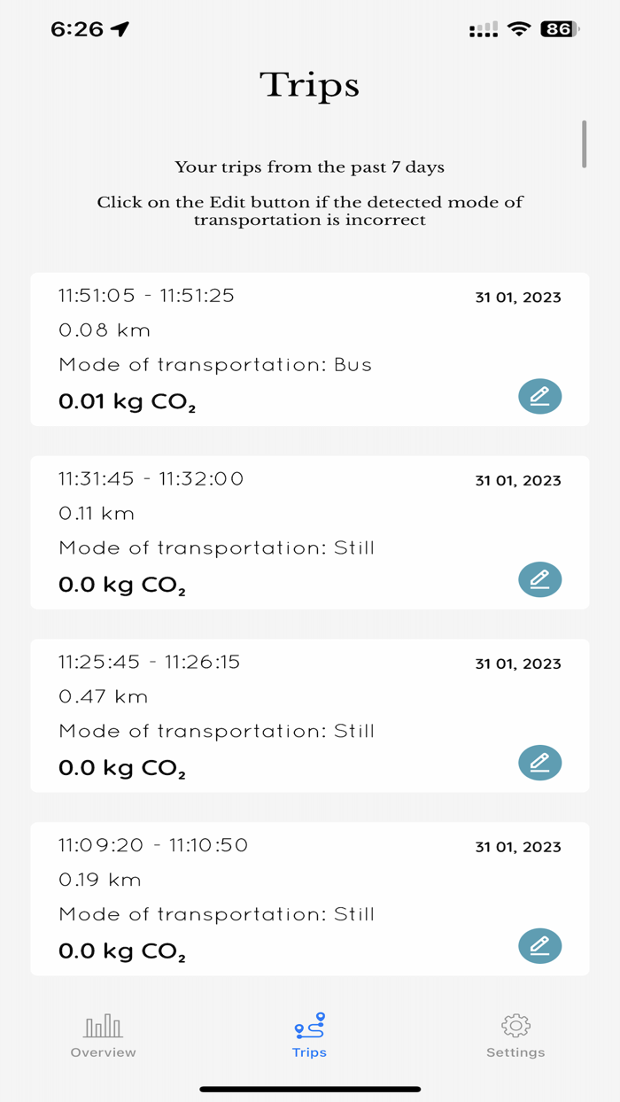 Iris Carbon Footprint