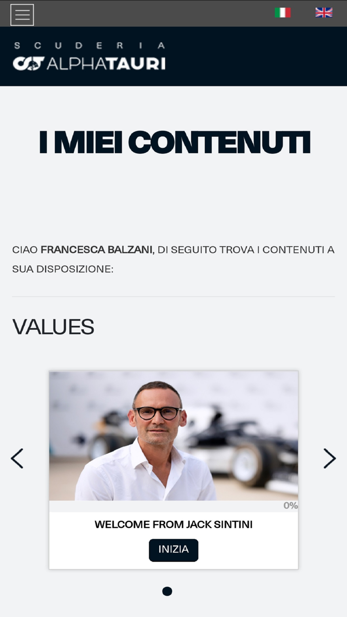 ContentHub Scuderia AlphaTauri
