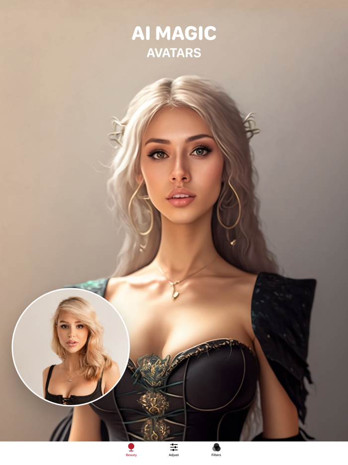 AI face app photo editor Belle