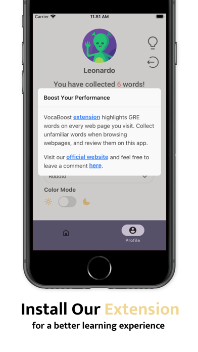 VocaBoost (TOEFL) Screenshot