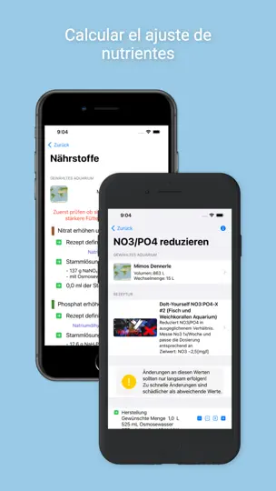 Captura de pantalla de AquaCalculator en iPhone 7