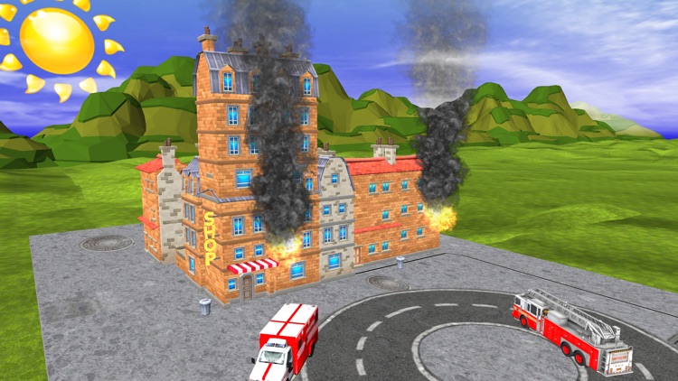 Fire Truck Race & Rescue 2! screenshot-4