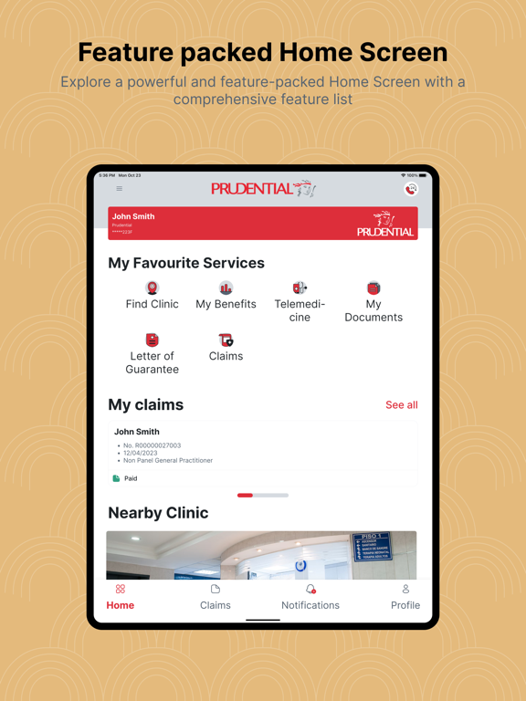 PRU E-Benefits iPad screenshot 6 - Health & Fitness app