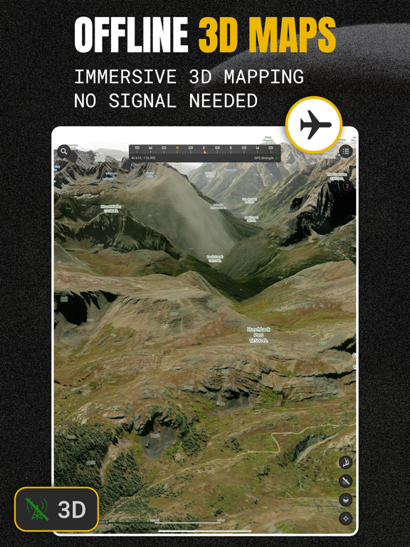 Scout To Hunt: Shed Hunt Maps iPad screenshot 1 - Navigation app