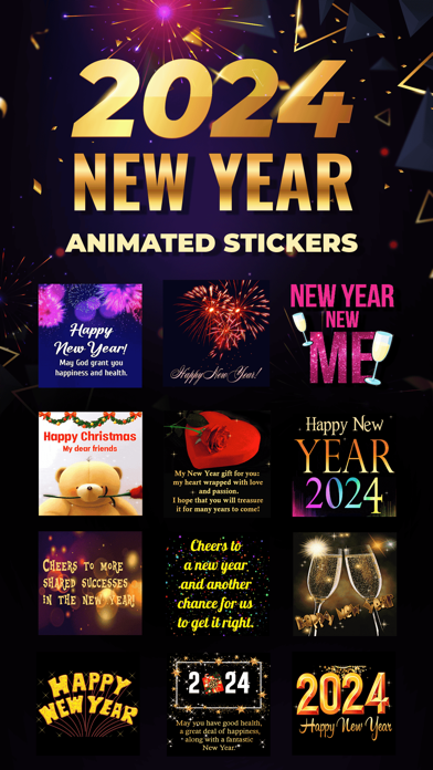 Screenshot #1 pour 2024 - Happy New Year Stickers
