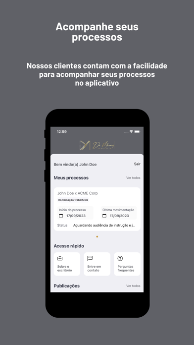 De Moraes Advocacia Screenshot