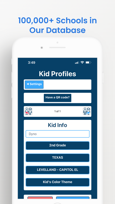 School Supplies App Screenshot
