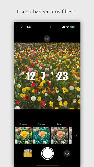 Скриншот DateCam на iPhone 2