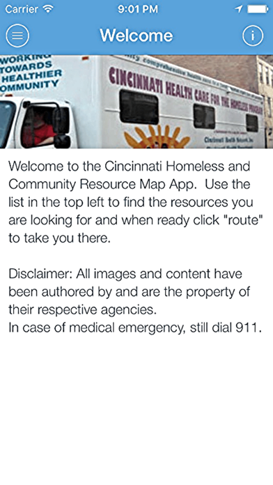 Screenshot #1 pour Cincy Homeless Resource Map