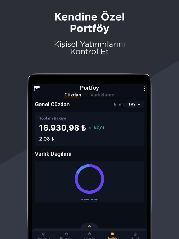 Paratic Piyasalar: Döviz Borsa iPad screenshot 5 - Finance app