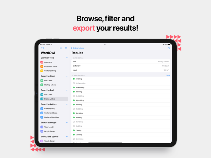 WordOwl The Word Finder
