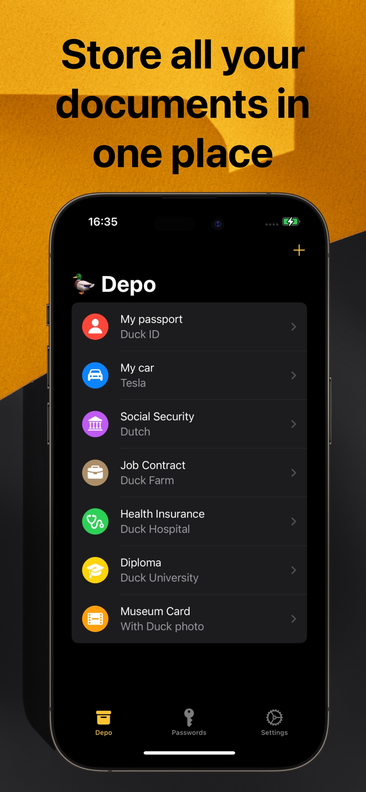 DuckDepo - Secure Storage screenshot 1