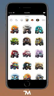 monster trucks stickers iphone screenshot 2