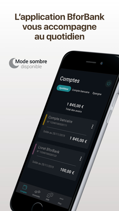 Ancienne application BforBank Screenshot